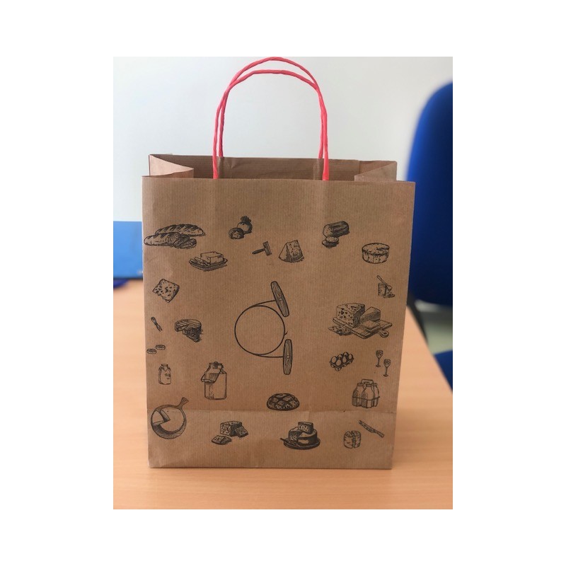 sac cabas kraft brun personnalisable | Fournisseur emballage alimentaire